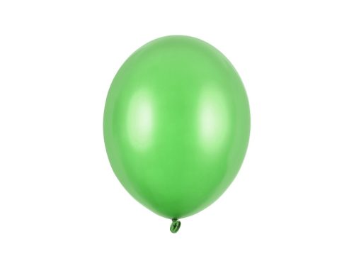 Erős Lufi 27cm Metál élénk zöld (10 db)