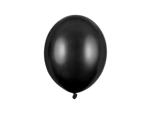 Erős Lufi 27cm Metál fekete (50 db)