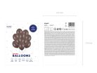 Erős Lufi 30cm - kakaó barna (10 db)