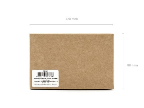 Fából készült ültető kártya tartó - átmérő 3-4cm (6 db)