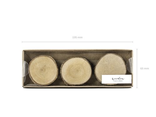 Fa ültetőkártyák, átmérő 4,5-6,5 cm (6 db)