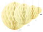 Méhsejt dekorgömb szalmasárga 20cm