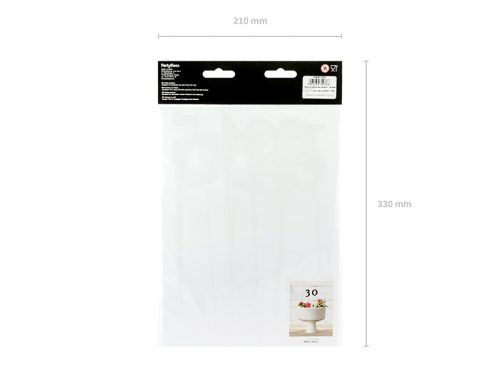 Asztalszámok - fekete (11 db)