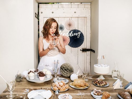 Torta dísz "Love" - ezüst