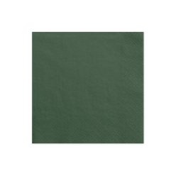 Szalvéta sötétzöld 33x33cm (20 db)