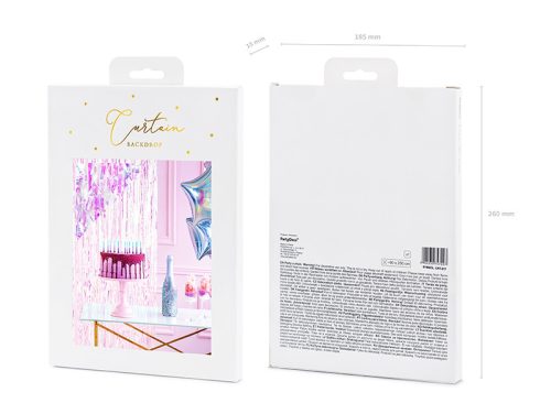 Parti Függöny – Irizáló 90x250cm (1 db)