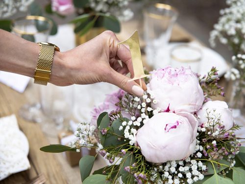 Asztalszámok - arany (11 db)