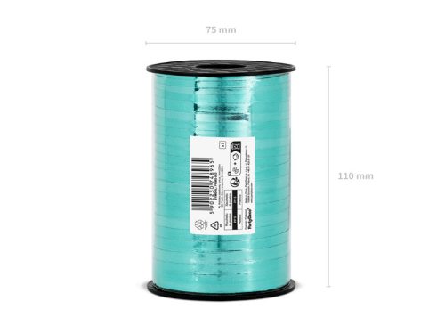 Műanyag szalag lufikhoz türkizkék (5mm / 225m)