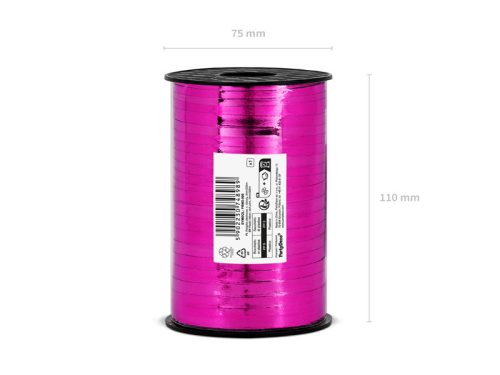 Műanyag szalag lufikhoz sötét rózsaszín (5mm / 225m)