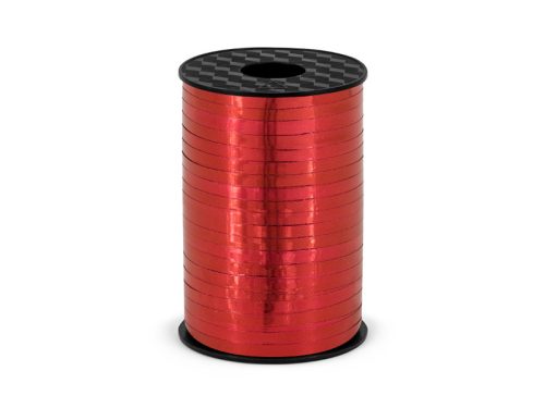 Műanyag szalag lufikhoz piros (5mm / 225m)