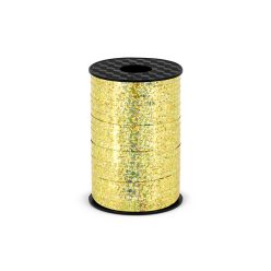 Műanyag szalag lufikhoz arany (5mm / 225m)