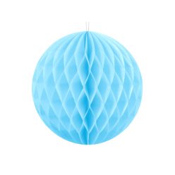 Méhsejt dekorgömb égszínkék 10cm