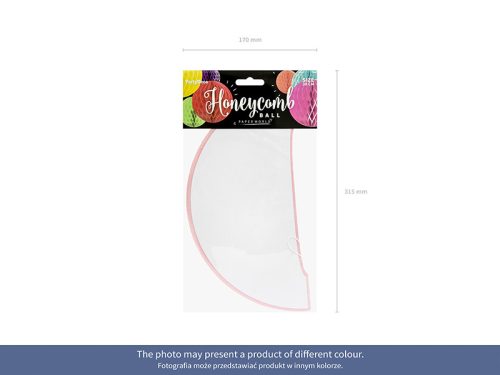 Méhsejt dekorgömb égszínkék 30cm