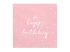 Szalvéta Happy Birthday 33x33 cm (20 db)