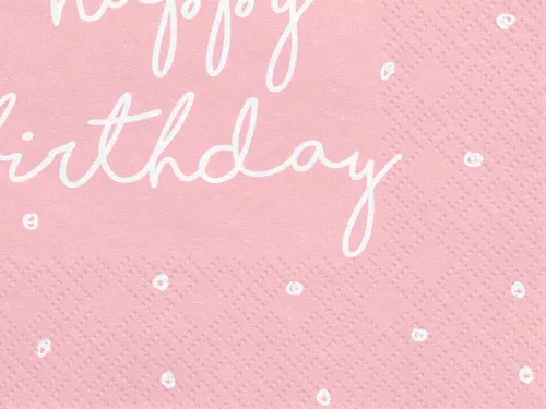 Szalvéta Happy Birthday 33x33 cm (20 db)