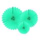 Tissue fan világos menta 20-40cm (3 db)