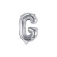 "G" betű fólia lufi 35cm ezüst