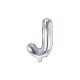 "J" betű fólia lufi 35cm ezüst