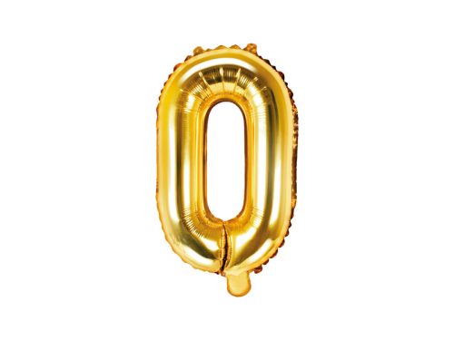 "O" betű fólia lufi 35cm arany