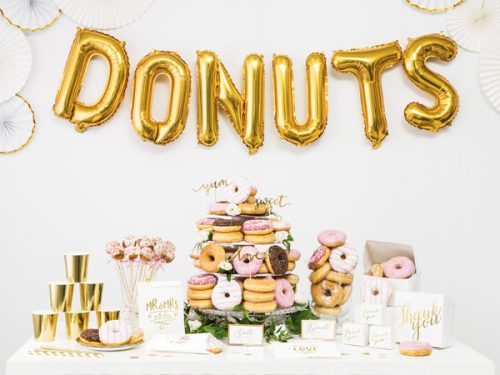 "O" betű fólia lufi 35cm arany