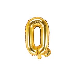"Q" betű fólia lufi 35cm arany