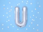 "U" betű fólia lufi 35cm ezüst