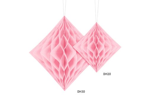 Méhsejt dekoráció gyémánt rózsaszín 30cm