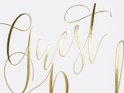 Vendégkönyv - Fehér, arany