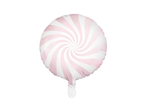  Fólia lufi Cukorka - világos rózsaszín 35cm