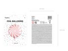  Fólia lufi Cukorka - világos rózsaszín 35cm