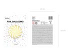  Fólia lufi Cukorka - világos sárga 35cm