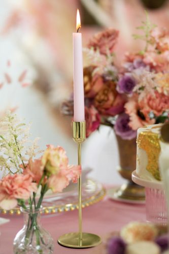 Gyertyatartó – Arany, 22 cm (1 db)