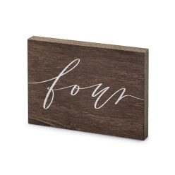 Fa asztalszám ''Four''