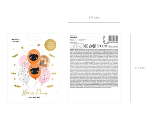 Lufi készlet Hocus Pocus 30 cm (6 db)