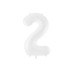 Szám fólia lufi ''2'' 86cm fehér