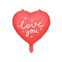   Szív fólia lufi ''I love you'' felirattal