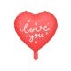 Szív fólia lufi ''I love you'' felirattal