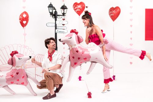 Szív fólia lufi ''I love you'' felirattal