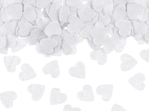 Konfetti – Szívek fehér 15 g
