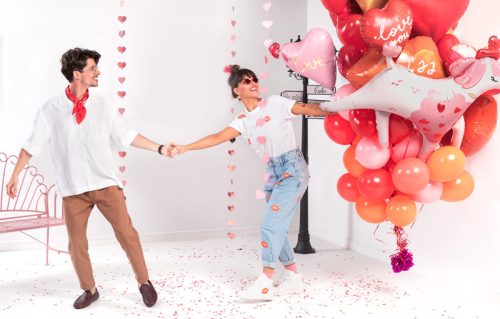 Konfetti – Szívek rózsaszín 15 g