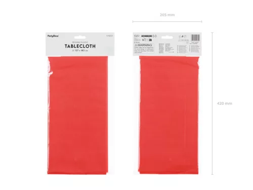 Asztalterítő 137x183 cm, piros