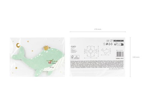 Papírszalvéta – Bálna mintás (20 db)