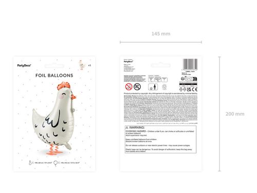 Sétáló fólia Lufi – Tyúk 48x60 cm