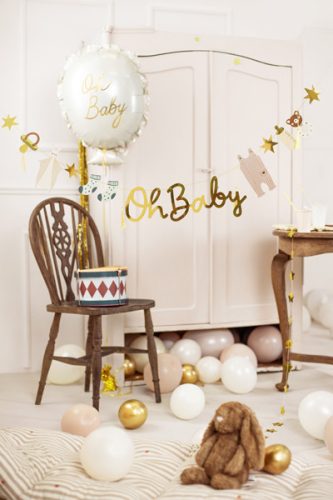 Papír banner DIY füzér– Oh Baby