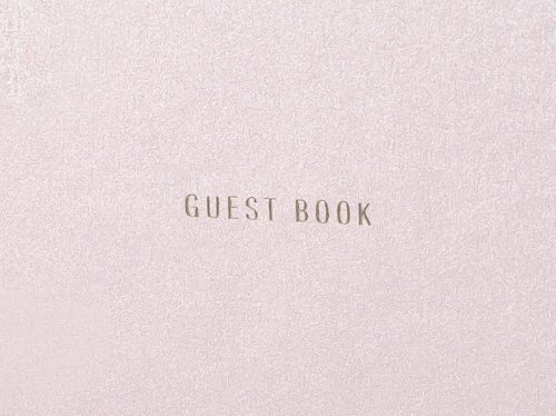 Vendégkönyv - Gyöngyház púderrózsaszín