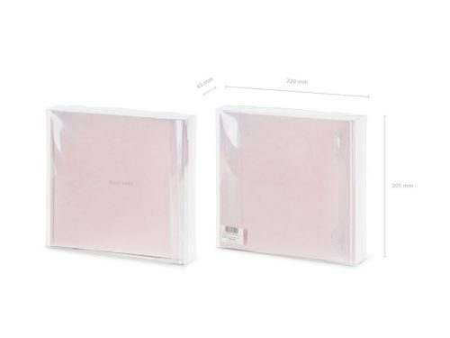 Vendégkönyv - Gyöngyház púderrózsaszín