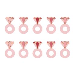 Pohárjelölő / Pohárdísz gyémánt (10 db)