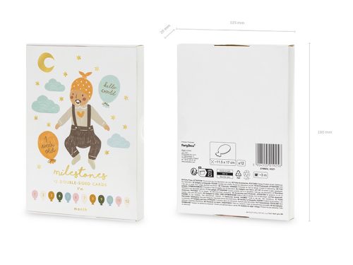 Mérföldkő Kártyák – Lufi Alakú (12 db)