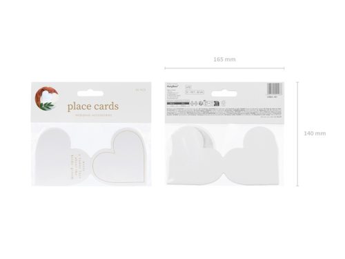 Szív alakú ültetőkártyák (10 db)