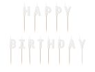 Születésnapi gyertyák "Happy Birthday" - fehér